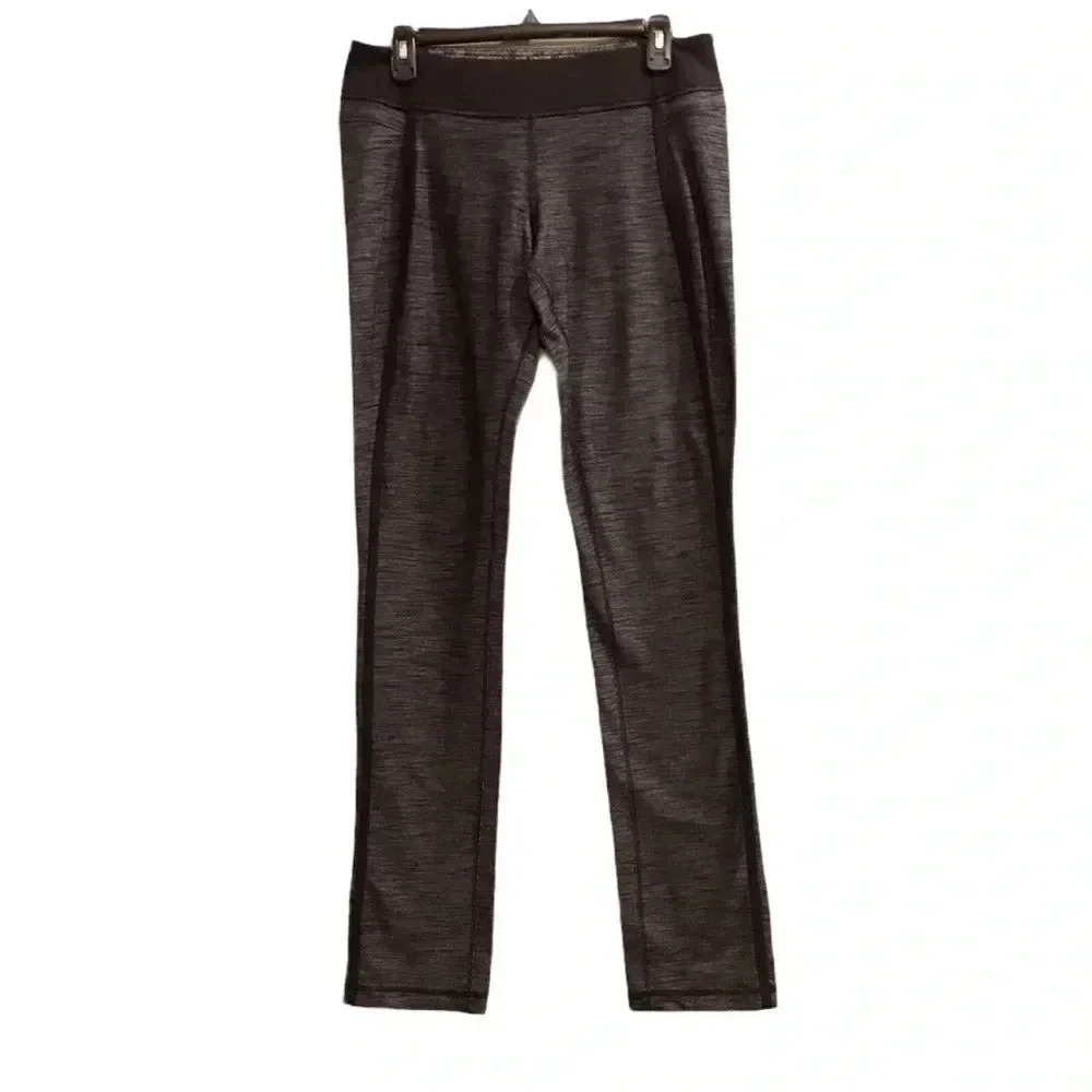 Lululemon Forme Pant Yoga Leggings Pants Women’s Size 10 Heather Grey Black